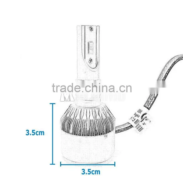 Mini Size h1 9005 9006 Hb3 Hb4 h8 h9 H11 h7 36W 3800 Lumen Car Led Headlight photo-6