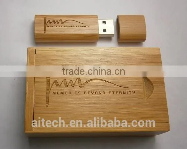 Fashion Design Promotional Gift Custom Logo Wedding Gift Wooden Usb Flash Drive With Box photo-6