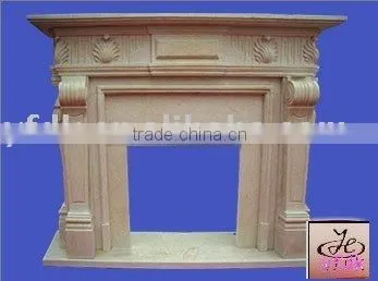 Sandstone fireplace mantel