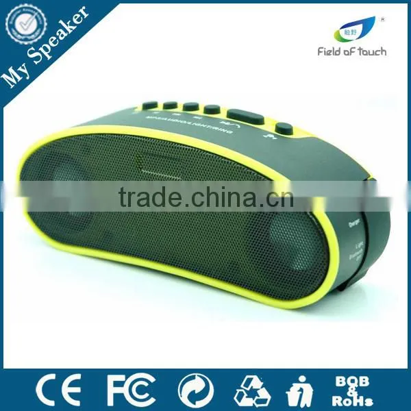 B6 Yellow Color Wireless Handsfree LED Bluetooth Bicycle Speaker With FM Radio photo-4