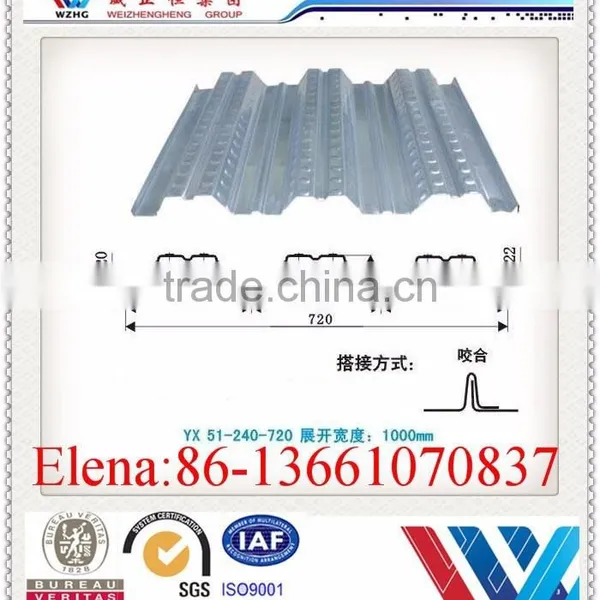 Galvanized Corrugated Steel Sheet Roofing Decking /galvanized Metal Floor Decking Sheet/popular Steel Floor Decking Sheet photo-3