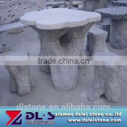 Hand Carved Outdoor Marble Garden Table and Chair photo-5