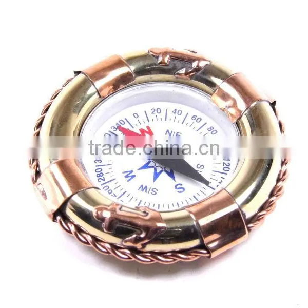 Nautical Decor Indian Gift Crafts Brass Copper Nautical Compass