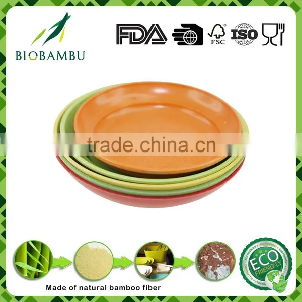 OEM Available Diswasher Safe Green Lifestyle Bamboo Fiber Serving Tray photo-3