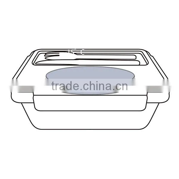 Food Grade Safe Lunch Break Box With Fork and Knife photo-3