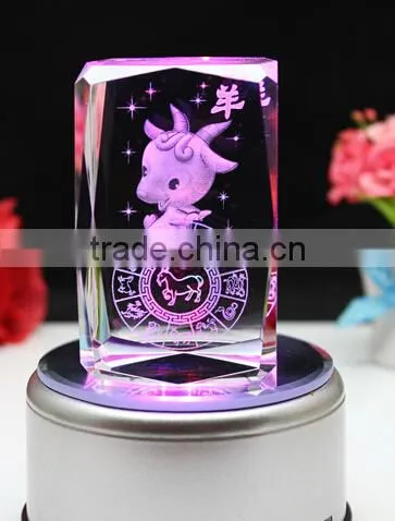 Aries LED 3D Crystal Gift For Promotion photo-2