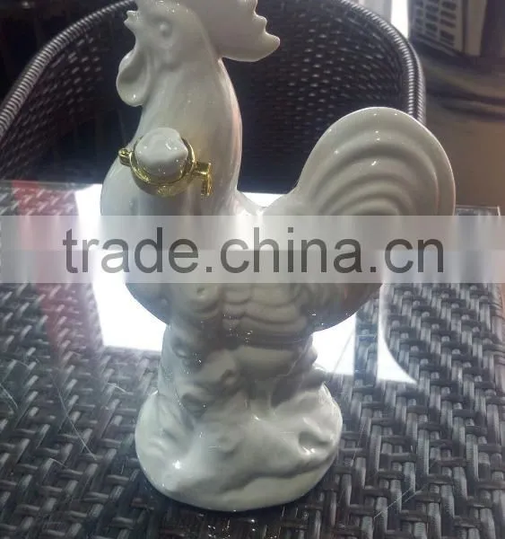 700ml Ceramic Rooster Wine Bottle photo-3