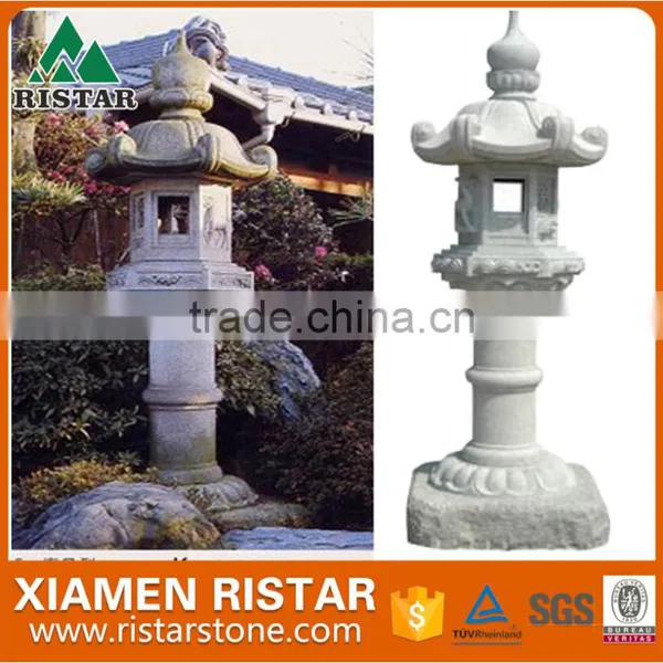 G603 Grey White Granite Decoration Stone Lantern Japanese Style for photo-3