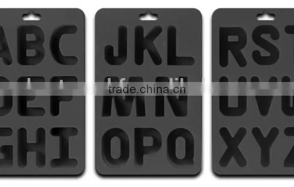 Cheap Silicone Ice Cube Tray With Alphabet Letter R to Z Shaped photo-2