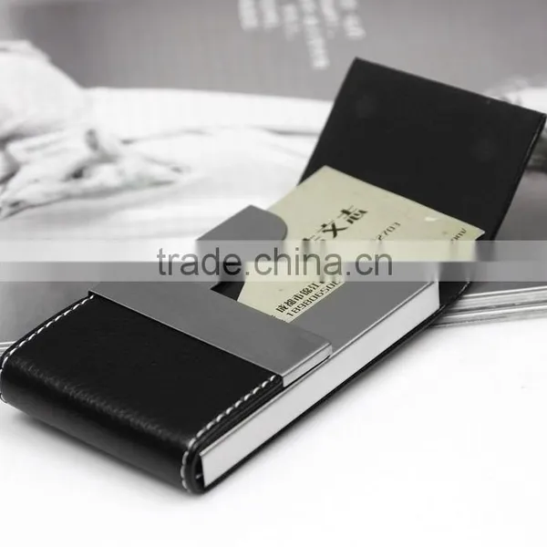 pu Copy Leather High-capacity Business Card Holder photo-3