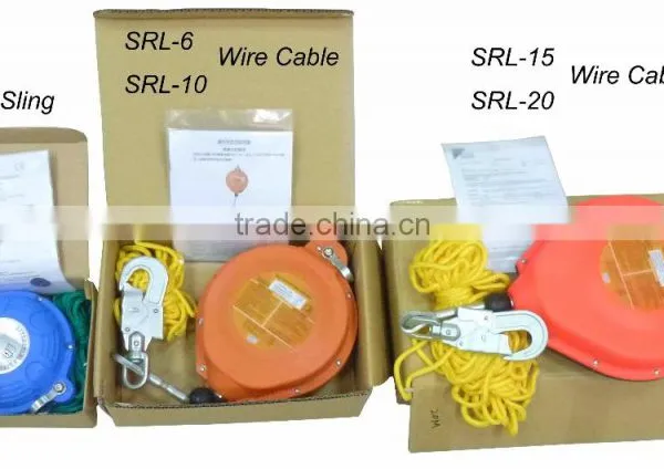 SRL-15 15m 12 kN Certified With SGS Certification Cable Self Retracting Lifeline photo-5