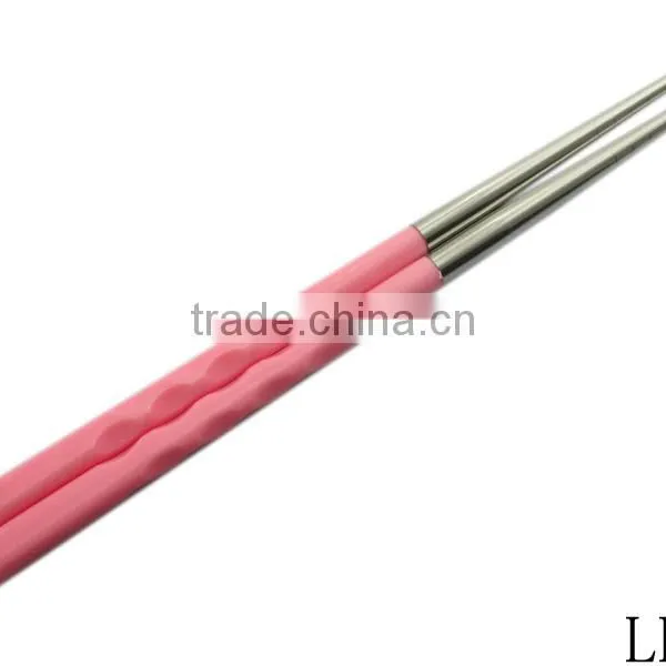 2016 New Arrival Colorful Metal Chopsticks With the Plastic Handle photo-2