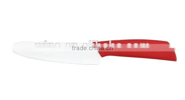6" Cleaver and 6"Chef and 3"Paring of Ceramic Knives With a Peeler photo-2