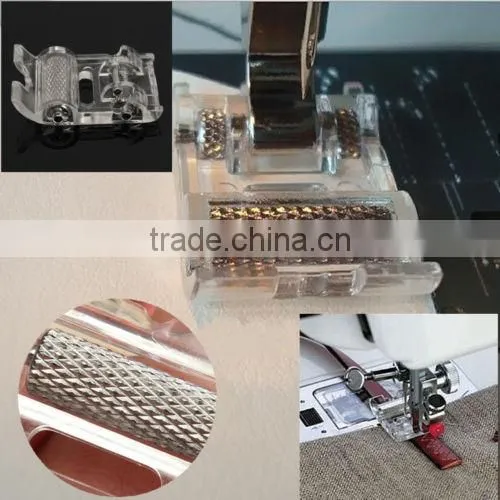 House Hold Low Shank Roller Sewing Machine Leather Presser Foot For Brother Janome Singer photo-2