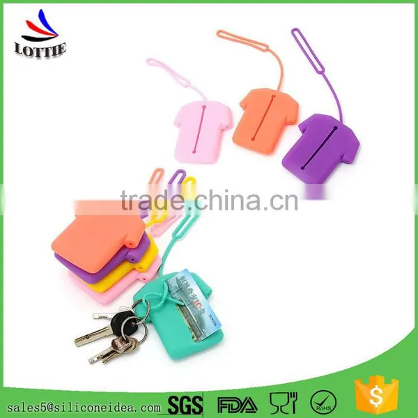 Custome Colorful Silicone Bag Novelty Silicone Card Bag Lovely Silicone Key Bag photo-4