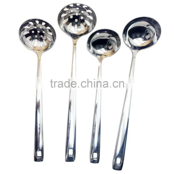 Stainless Steel Ladle With Long Handle Colander Soup Ladle photo-4