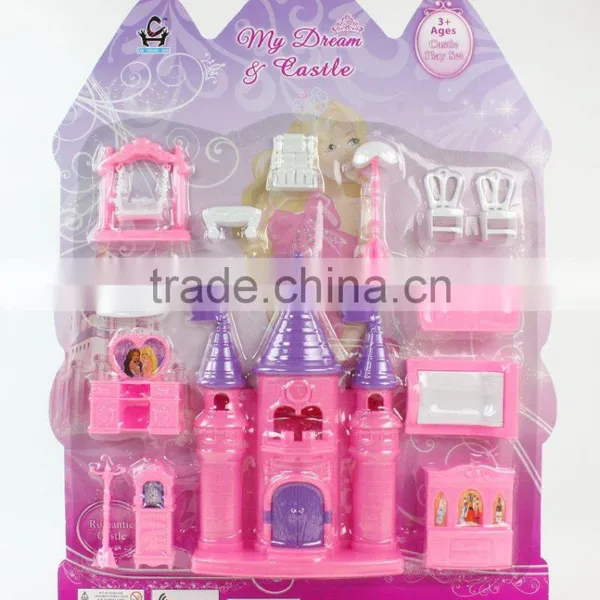 2016 New Fashion Kids Furniture Toy Plastic Castle Play Set photo-6