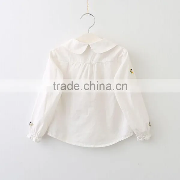 NEW Pictures of Girls Cotton Tops Wholesale Kids Weekday Fashion Back Neck Blouse Designs photo-4