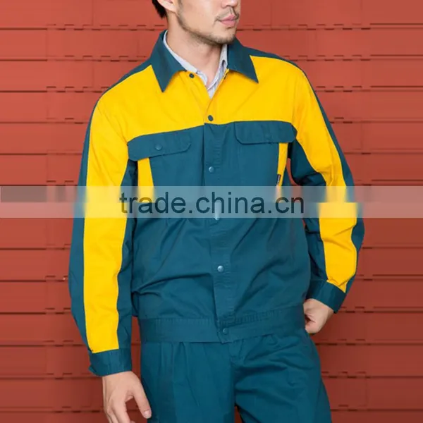 OEM Mechanical Workshop Summer Long Sleeve Cotton Men Work Uniform Shirt photo-3