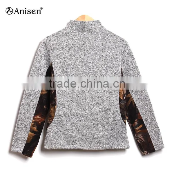 Cheap Camo Joint Sweater Fleece Zipper Men Jacket photo-2
