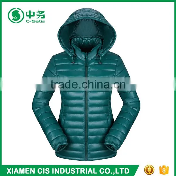 Fashion Style Winter Lightweight Womens Hooded Down Jacket for Sale photo-5