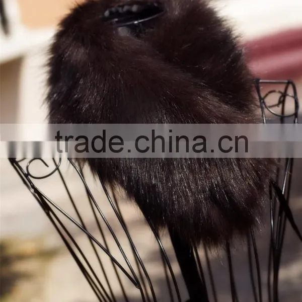 Ladies Faux Fox Fur Collar Scarf Fake Rabbit Fur Women Neck Warm Shrugs Shawls Wraps Clothing Accessory photo-4
