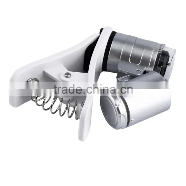 Wholesale 9882W 60X Magnifying Universal Mobile Phone LED Microscope Magnifier With Clip photo-4