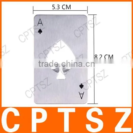 Spade A Shape Poker Card Bottle Opener for Promotional Gift photo-3