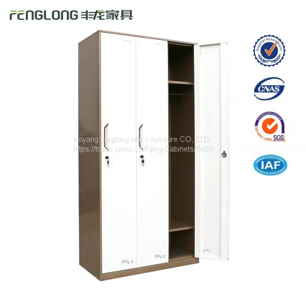 Luoyang Fenglong Factory Directed Sale Metal Storage Cabinet 3 Door Storage Locker photo-4