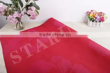 Colorful Pvc Coated Nets Red Chinese Brocade Fabric photo-3