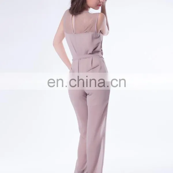 Wholesale Elegant Lace Jumpsuit With Belt photo-3