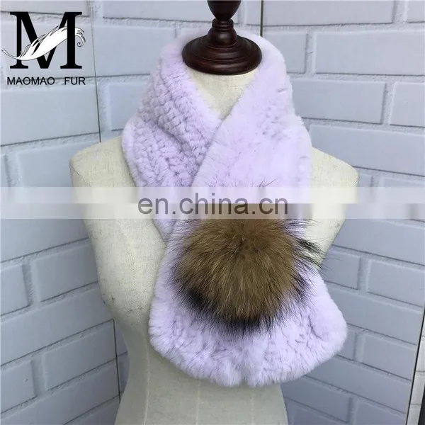 2016 Latest Design Woman Accessories Scarf / New Fashion Real Rabbit Fur Scarf / Ladies Lucury Scarf photo-6
