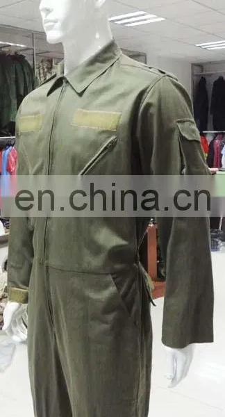 Hot Selling Olive Green 100% Cotton Professional Safety Coverall Workwear photo-4