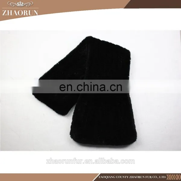 180*20cm Women Sexy Knitted Mink Fur Scarf Neckerchief photo-6