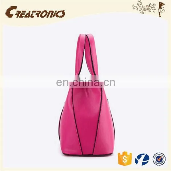 CR Sample Available Fashion pu Leather Material Large-capacity Portable Long Handle Zipper Blue Colors High Quality Shoulder Bag photo-2