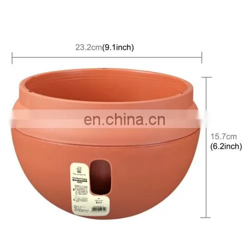 Beautiful Dropshipping Fashion Hanging Plastic Flower Pots Hanging Pots Flower Pot With Hanging Chain Random Color Delivery photo-2