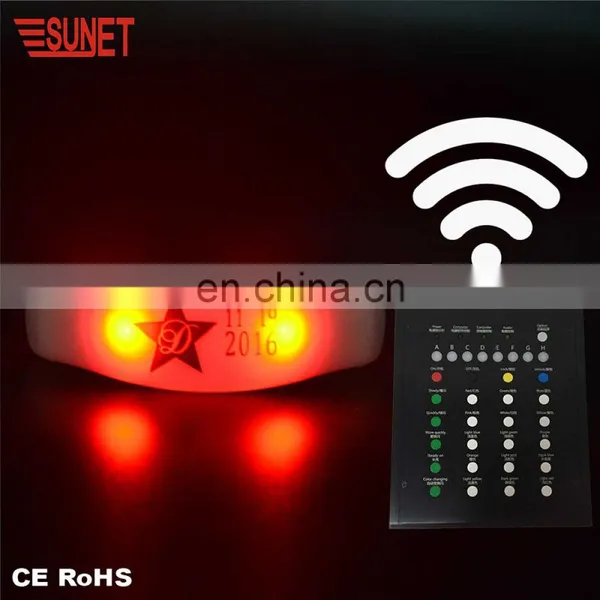 Night Safety Sport Event Light 2017 Bracelet Material Silicone+ABS Remote Controlled Bracelet Flashing 15 Colors photo-5