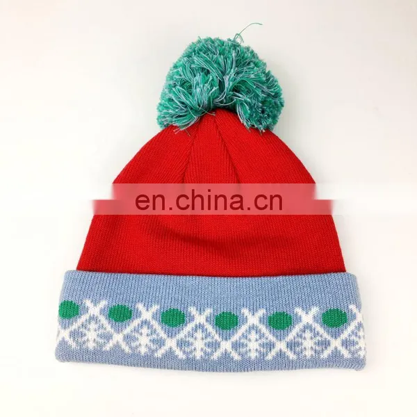 Good Quality Jacquard Cotton/ Acrylic Knitted Beanie,Knitted Hat,Winter Hat photo-4