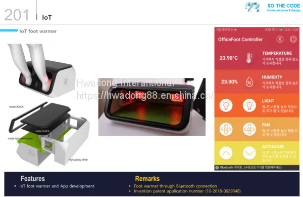IOT foot warmer