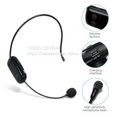 U9 UHF Wireless Teacher Headset Microphone and Receiver Set for Amplifier or Speakers photo-2
