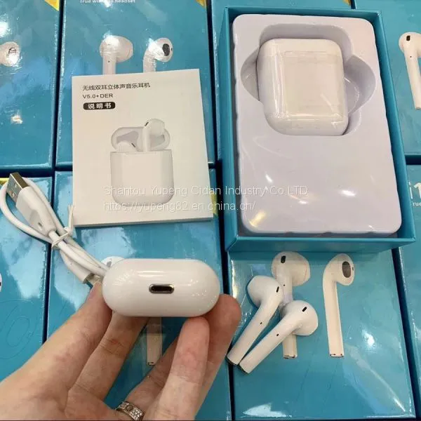 Stereo Earphones Bluetooth Earphone Bluetooth Headphone Bluetooth Headset 5.0 Touch White Earbuds Wireless Sport Mini Earbuds Earpieces Headphone With Charging Case i photo-2