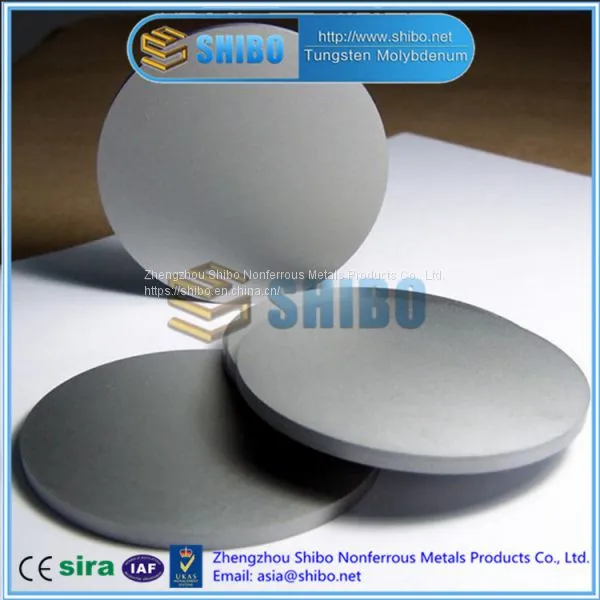Factory Direct Supply Molybdenum Disc, Molybdenum Round Sheet, Plate