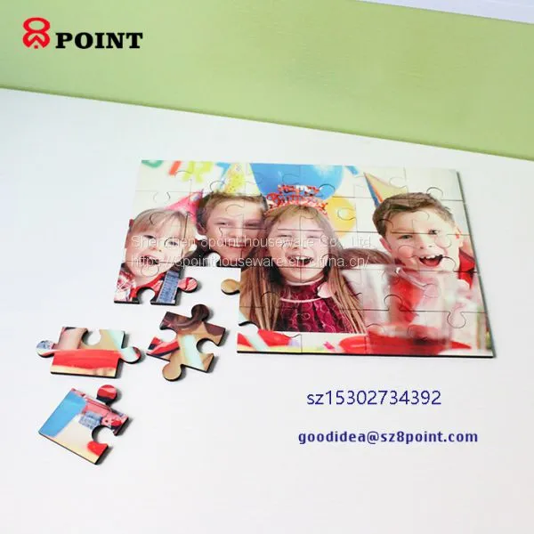 Wooden Sublimation Kids Puzzle Jigsaw Early Education Tool photo-2