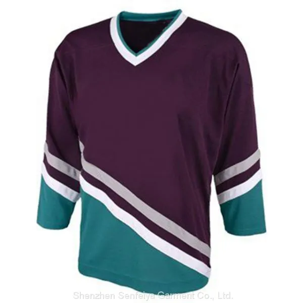 100% Quality Polyester Hockey Jersey Training Uniforms Team Wear Ice Hockey Jerseys photo-3