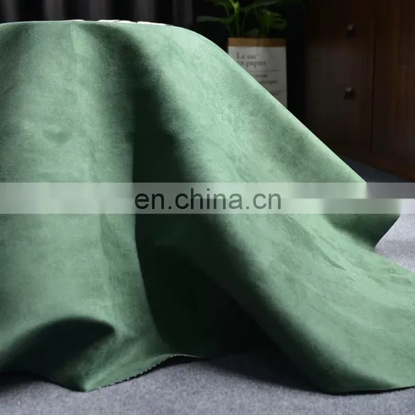 Hot Sale 100% Polyester Woven Suede Fabric for Shoes Fabric photo-2