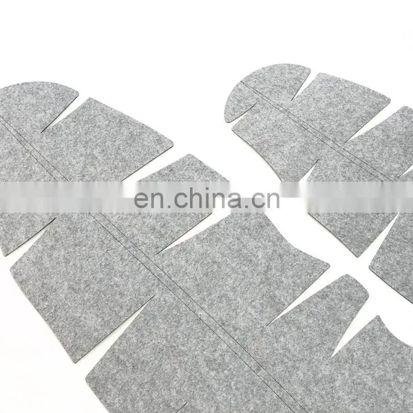 Customize Differen Shape Felt Table Runner Vegetable Runner Banana Leaf ModernTable Decor photo-5