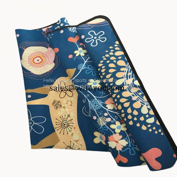Natural Rubber Suede Yoga Mats Supplier photo-4
