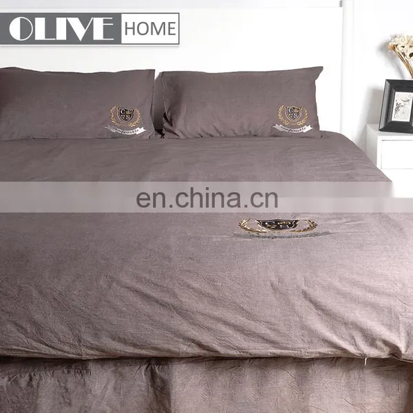 100% Cotton Soild Color Comforter Quilt Set Bed Sheet Cover Sets Queen Size Home Bedding Sets photo-6