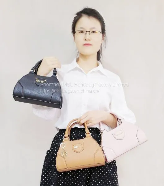 New Arrival Anti-theft Double Zip Top Handles Trapezoid Mini Satchel Bags for Women