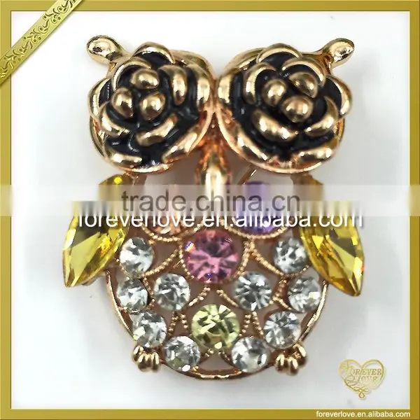 Crystal Animal Brooches Mixed up Color Cicada Brooch FB-051 photo-2